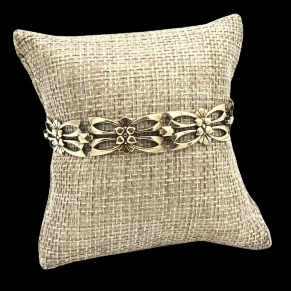 Vintage MCM Butterfly Symmetallic Sterling + 14K Bracelet